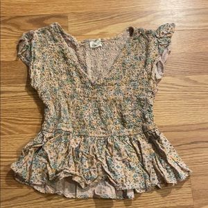 Floral V-Neck Blouse